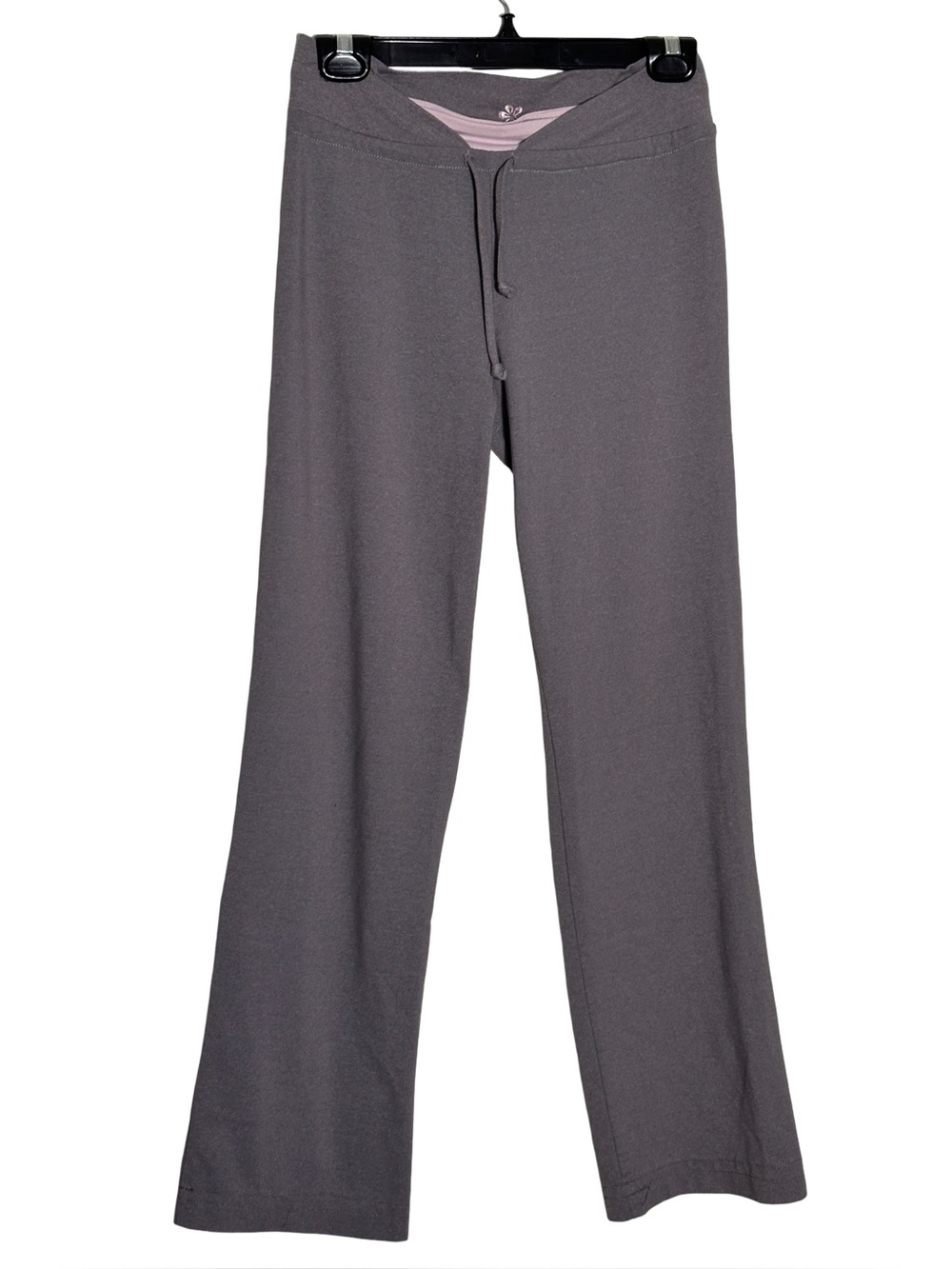Tuff Athletics Pink Grey Double Waistband Yoga Pants Size S